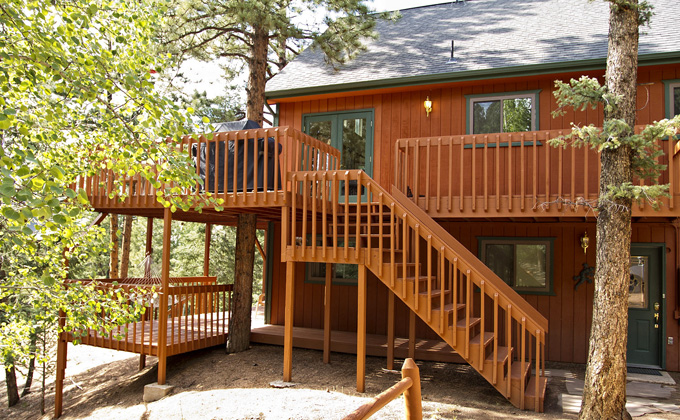 Deck Stairs to Upper Floor