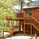 Deck Stairs to Upper Floor