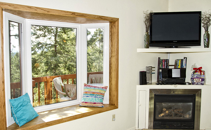 Large Flat Screen TV and Microfiber Couches